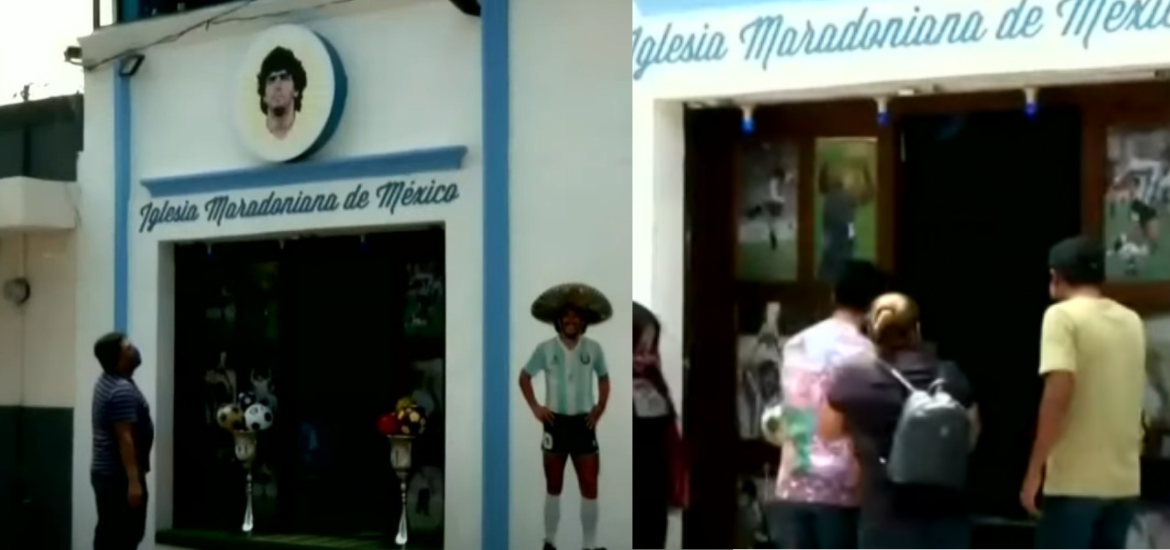 Celebran boda en iglesia dedicada a Diego Maradona | NVI Noticias
