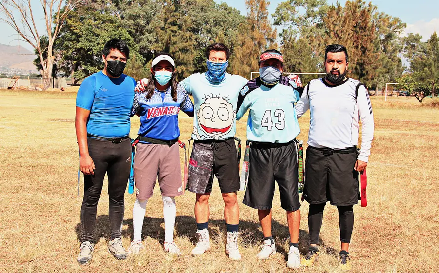 Equipo Zorros de la liga Oaxaca Flag Football