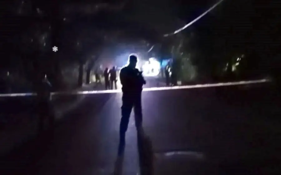 Área acordonada por homicidio