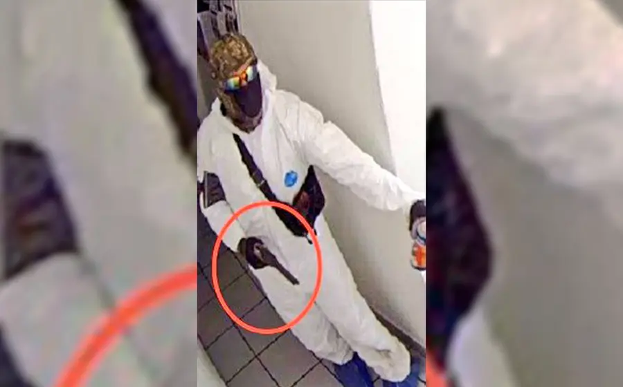 Asaltante en banco