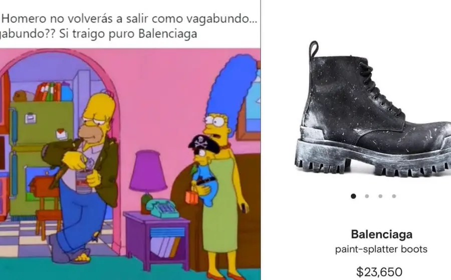 Memes botas Balenciaga