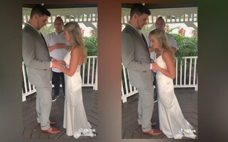 Capturas de boda en TikTok