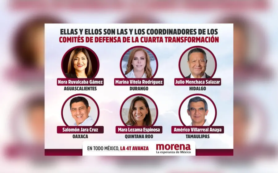 "Coordinadores de los Comités de Defensa de la Cuarta Transformación”