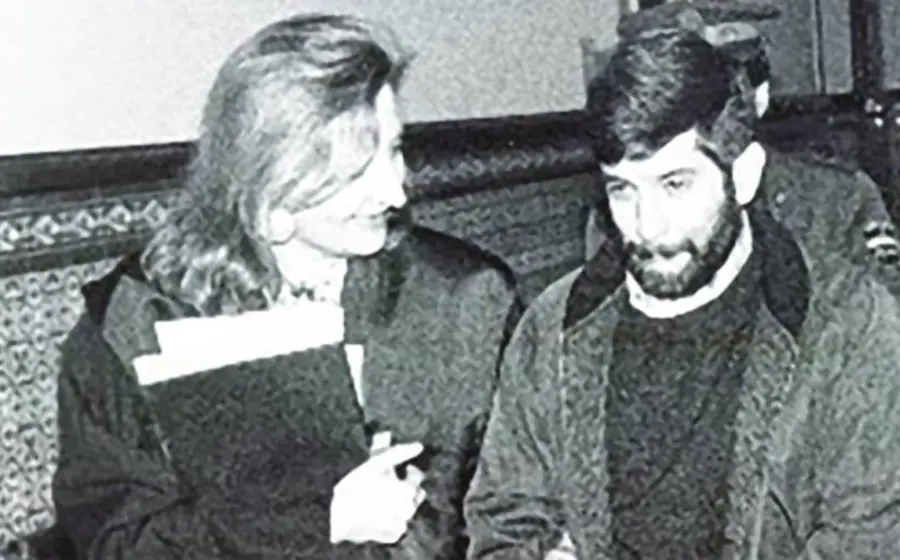 Miguel Martínez y su esposa.