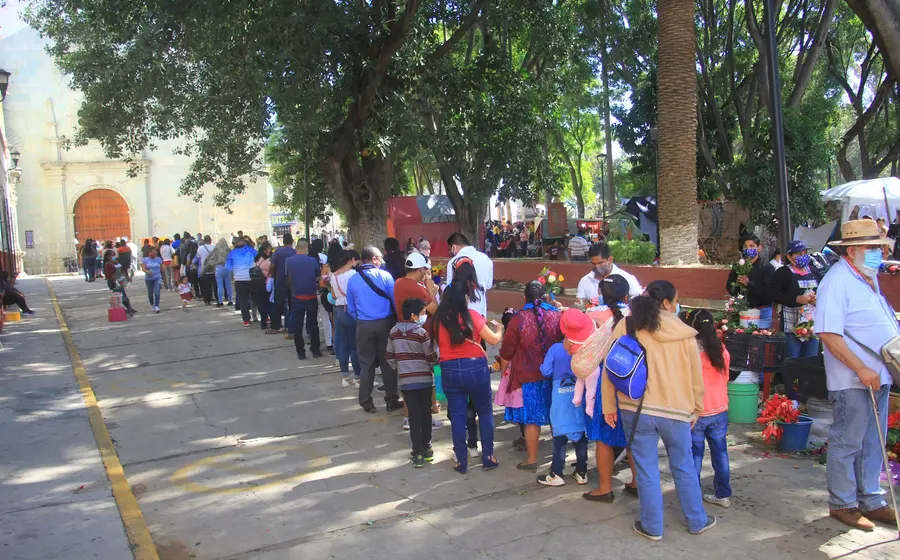 Personas en fila