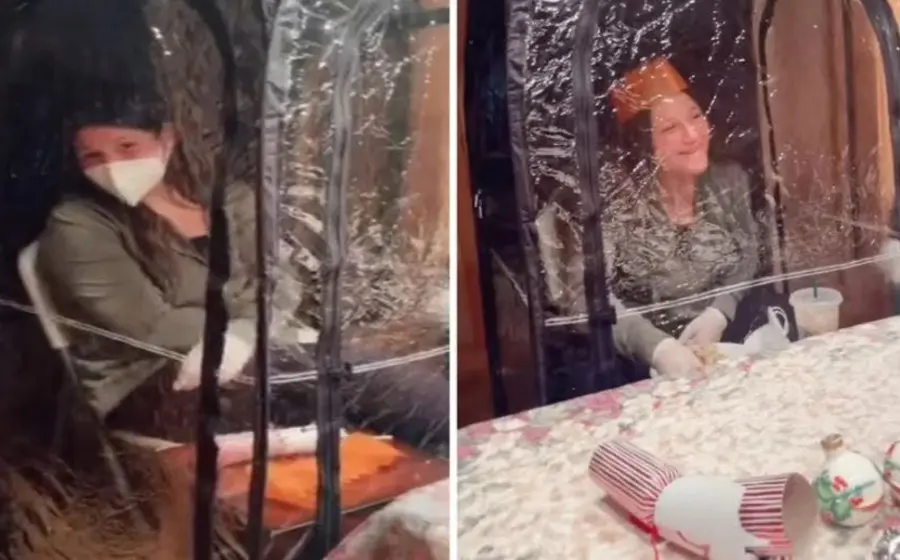 La familia estaba decidida a que la joven infectada pasara Navidad con ellos.