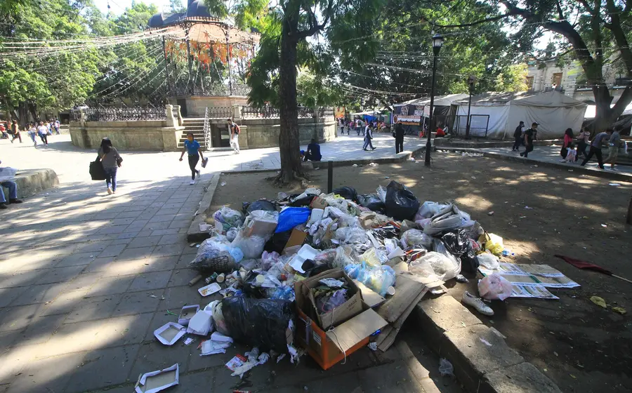 Basura en las calles.