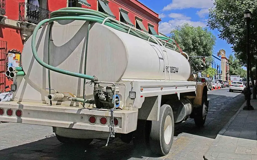 Pipa de agua en Oaxaca