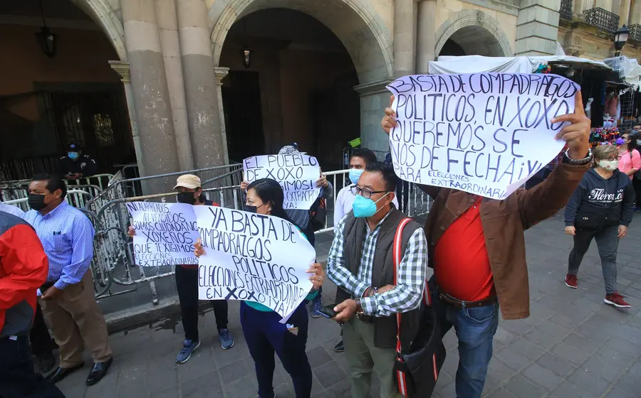 Personas protestando