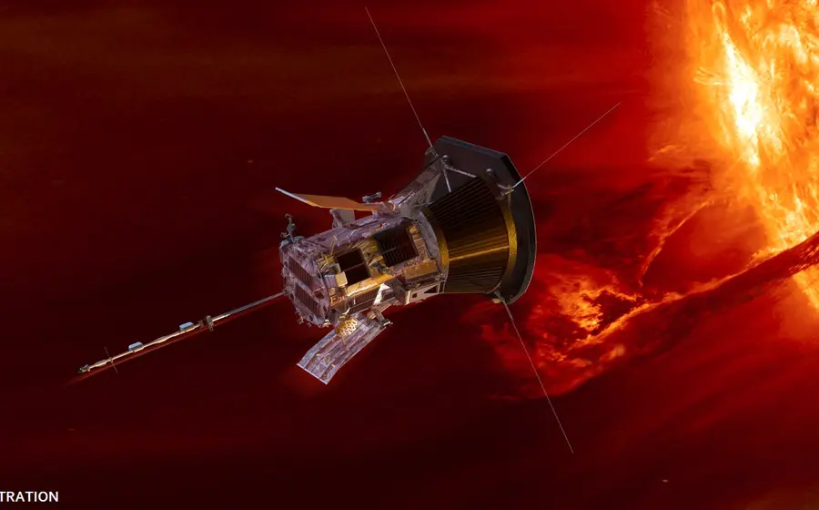 Sonda espacial en el sol