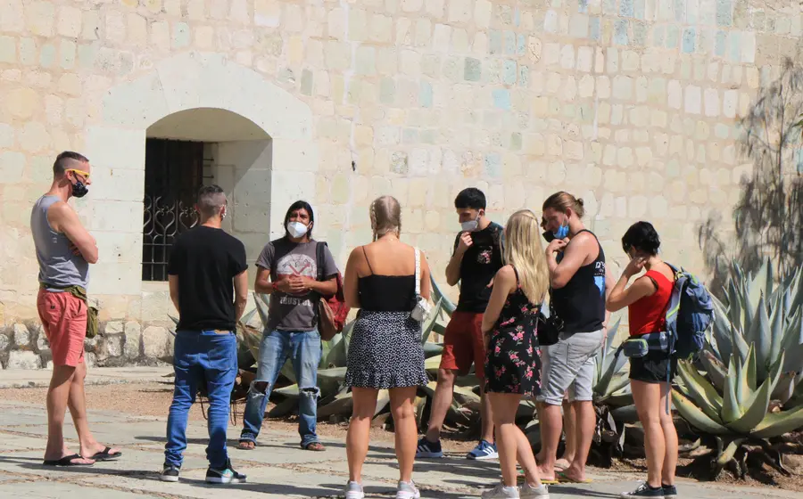 Turistas en Oaxaca