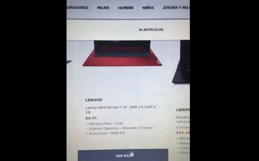 El comprador reveló que estaba en busca de una laptop para su trabajo, por lo que decidió hacer la compra online en Palacio de Hierro.