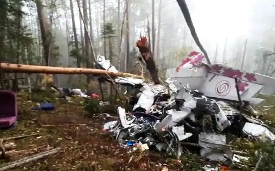 Avión estrellado en Siberia