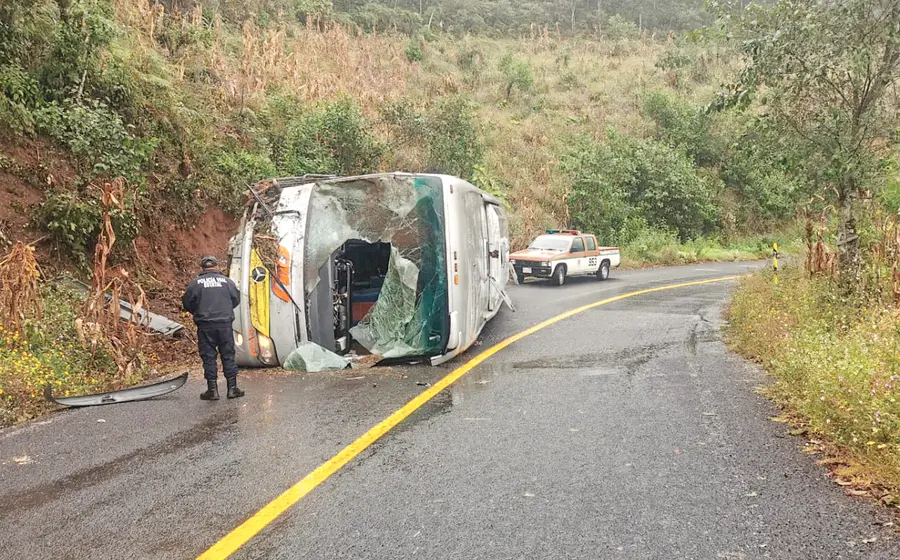 Autobús de pasajeros lesionados