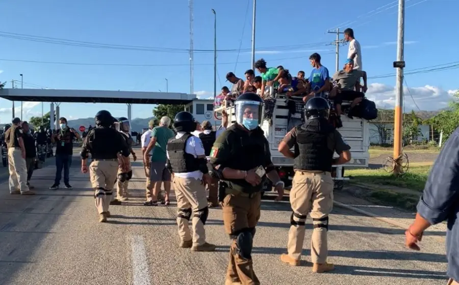 Migrantes y Guardia Nacional