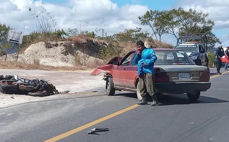 Choque en Etla