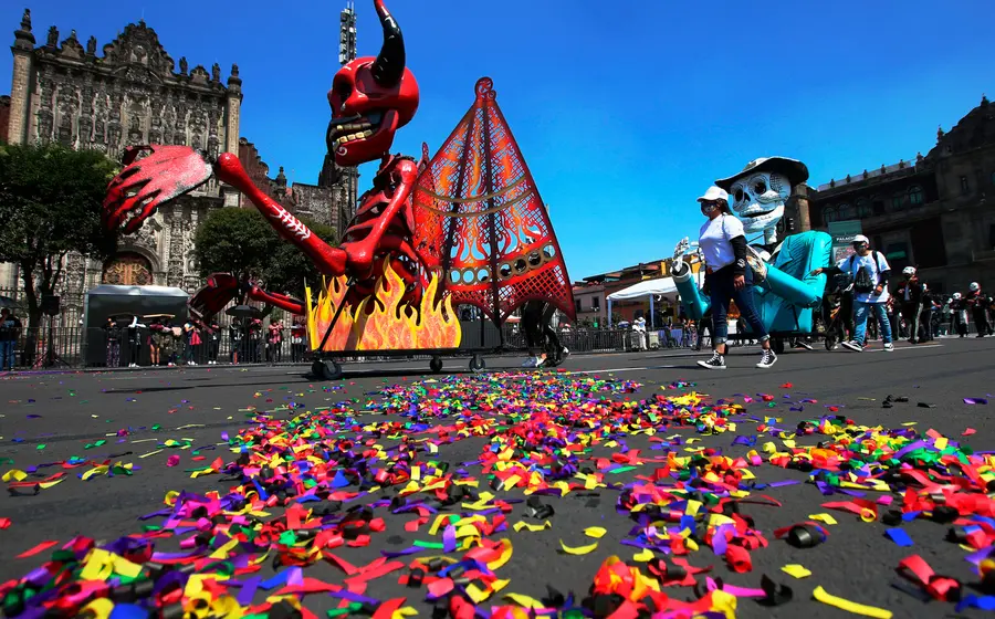Catrinas gigantes volvieron a las calles. Foto: Agencia Reforma