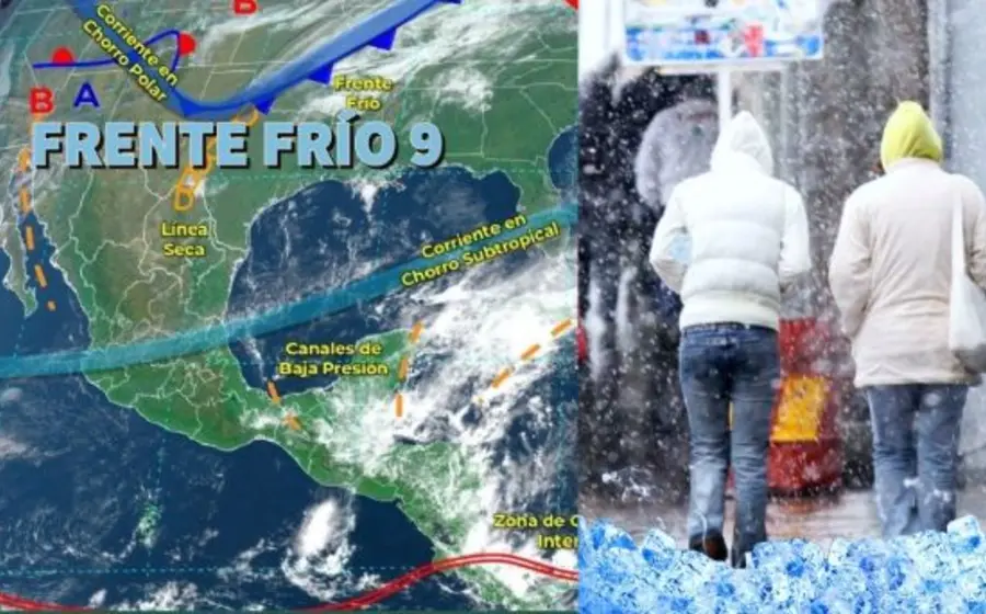 Se prevén de 0 a 5 grados con posibles heladas en zonas montañosas de 14 entidades.