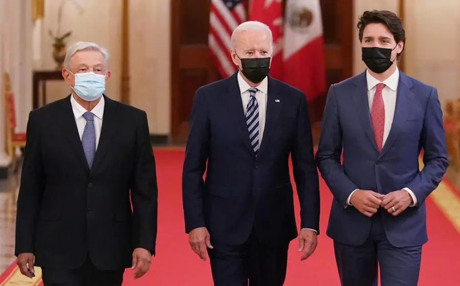 Amlo, Biden y Trudeau