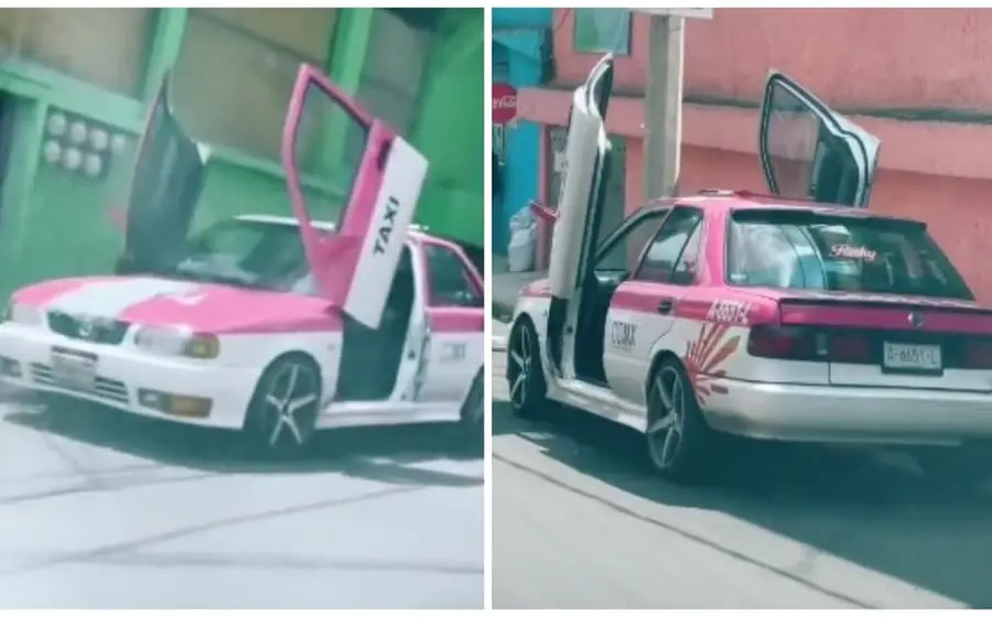 Taxi tuneado en CDMX