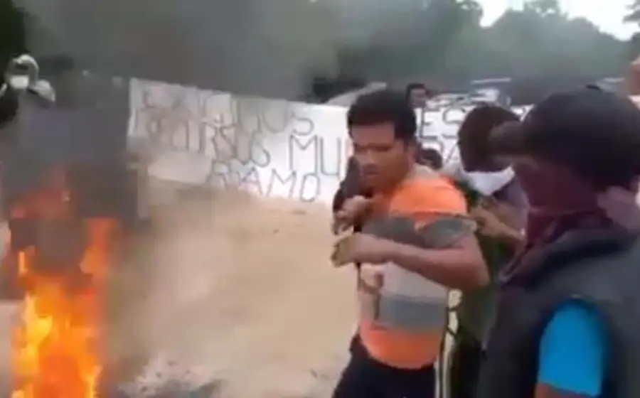 captura de intento de linchamiento