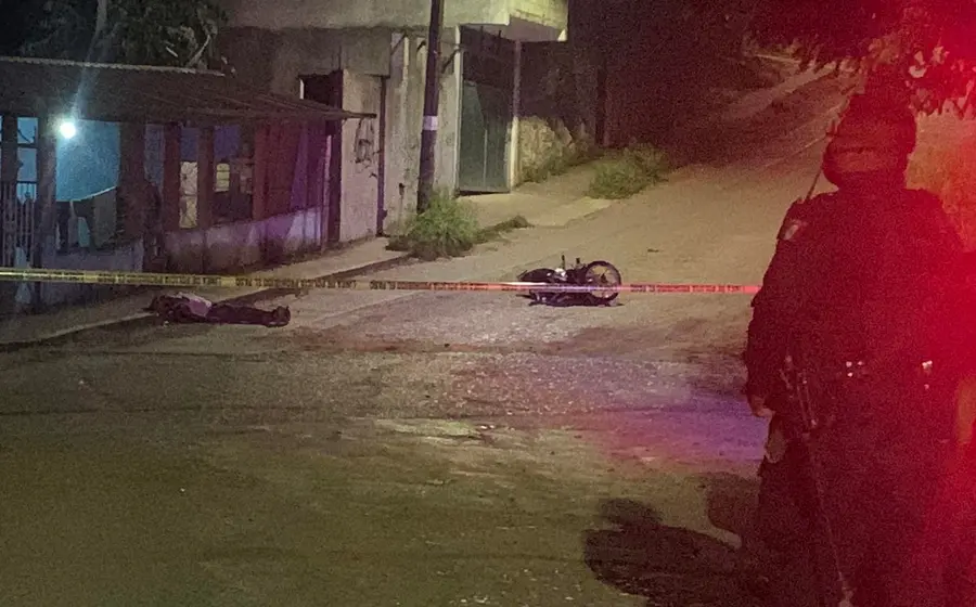 Moto accidentada