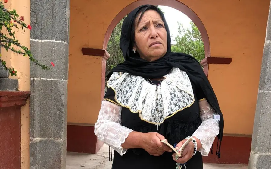 Ganadora del concurso de plañideras