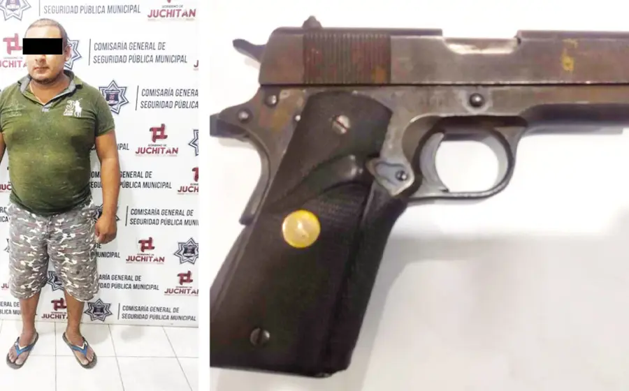 El detenido fue identificado como C.R.H., con domicilio en la calle Rodrigo Carrasco de la colonia Lorenza Santiago de Juchitán.