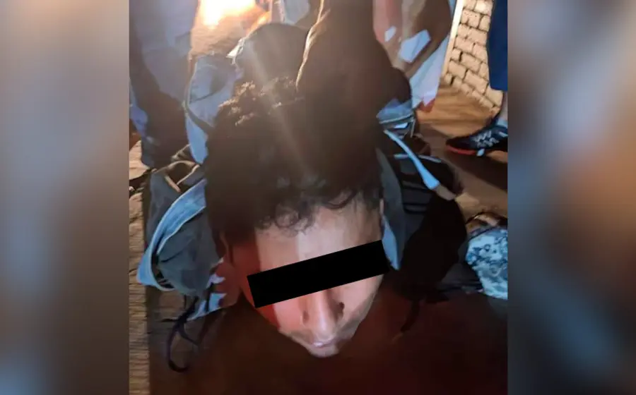 Wilson fue detenido luego de agredir con una navaja a una mujer.