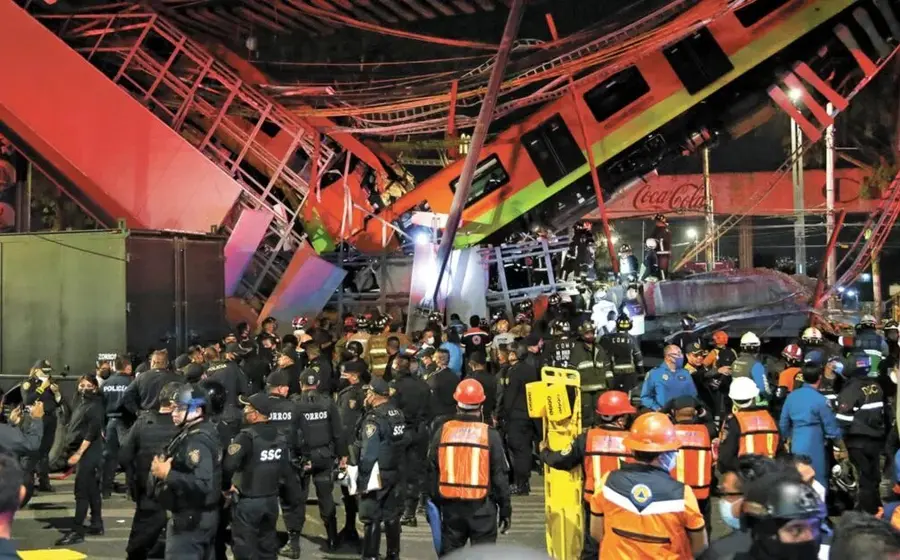 Colapso Línea 12 del metro