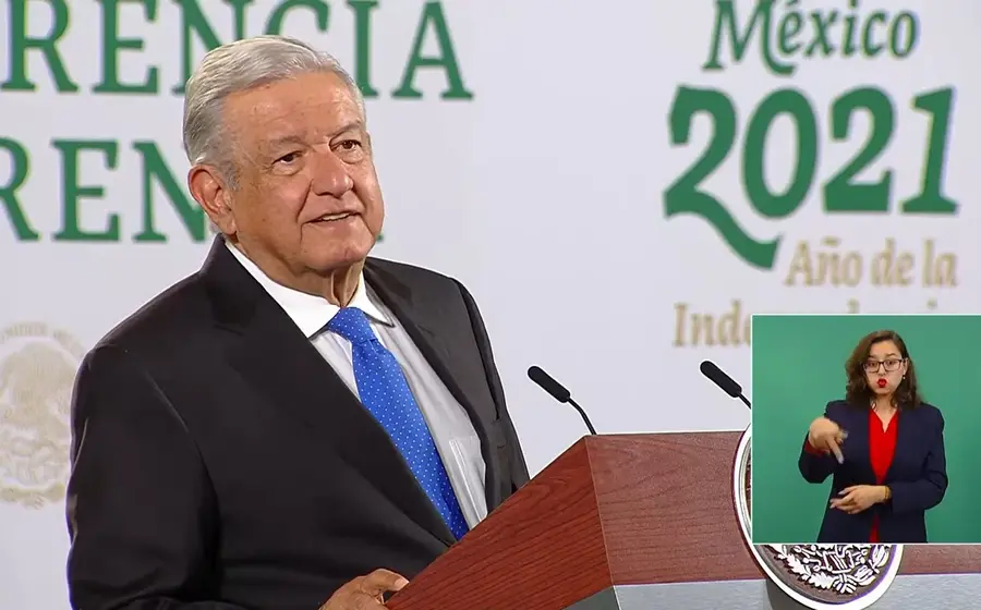 AMLO en conferencia del 21 de octubre del 2021