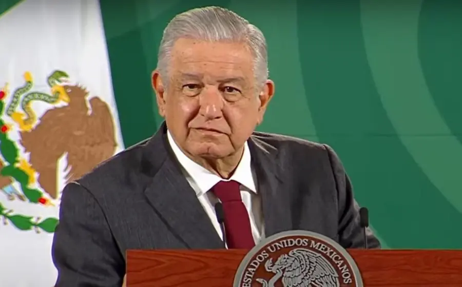 AMLO durante la conferencia del 22 de octubre del 2021