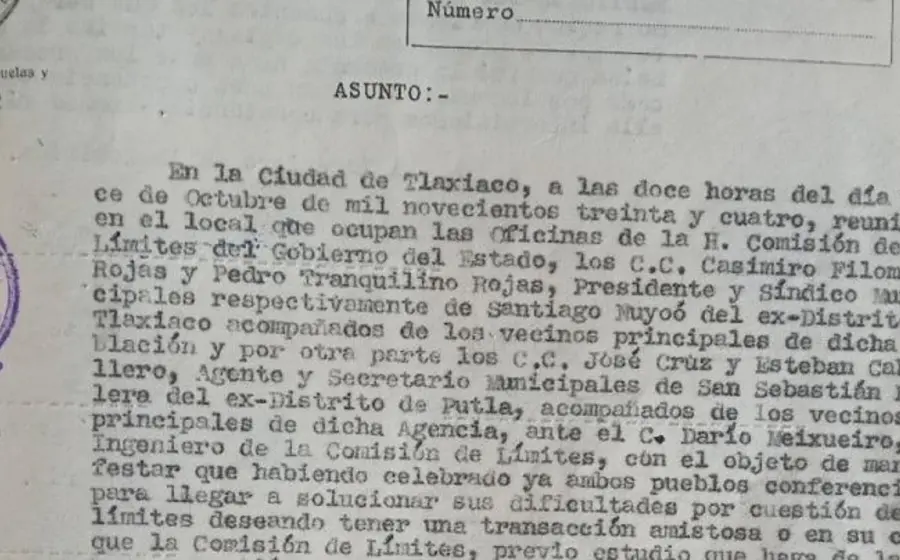 Documento del archivo de Oaxaca