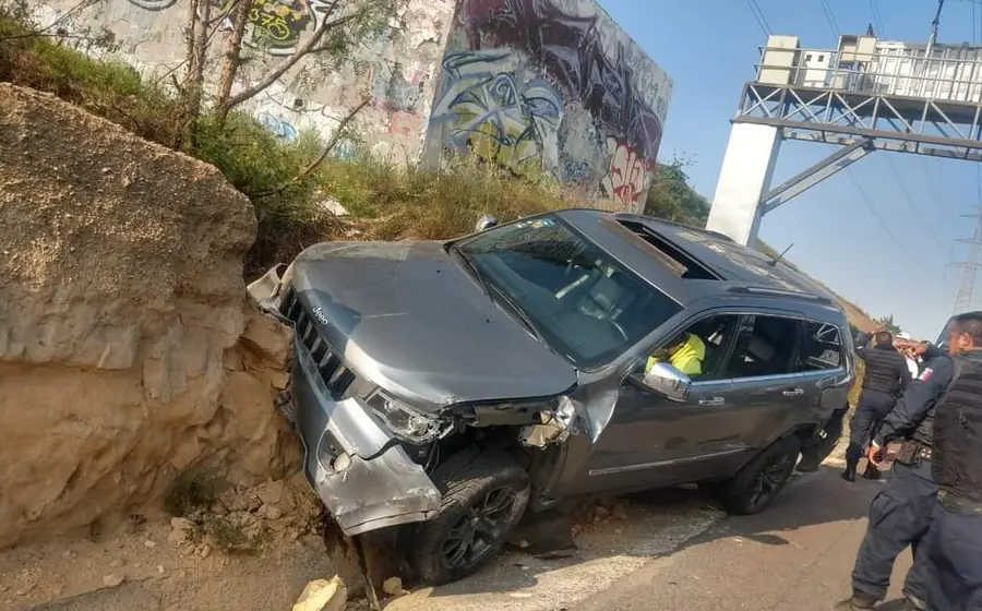 Camioneta accidentada