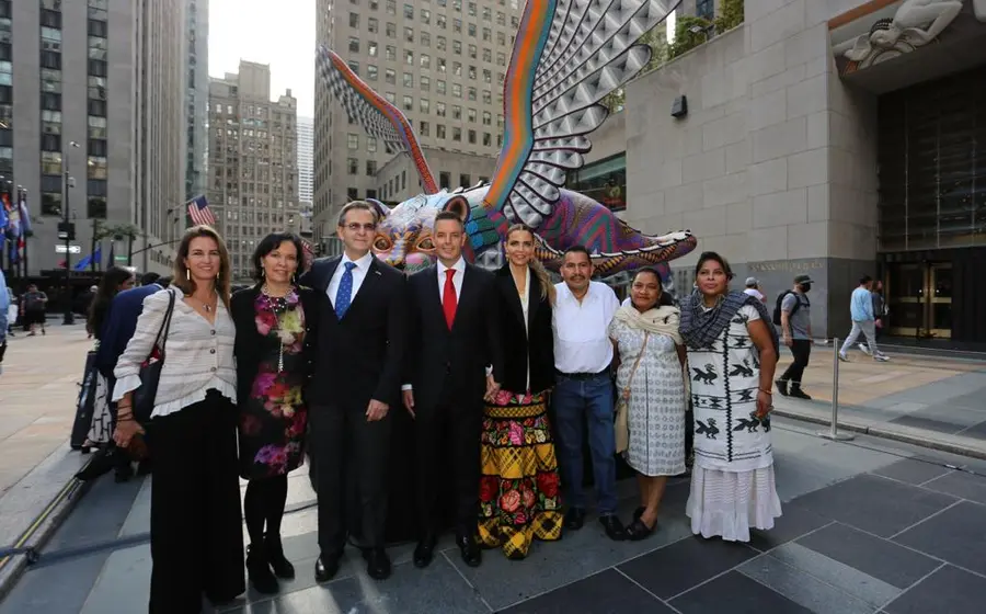 Gobernador de Oaxaca e invitados en EU.