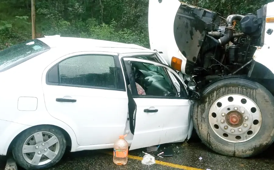 Choque de dos unidades de motor