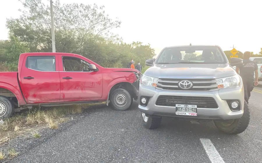 Camionetas chocadas