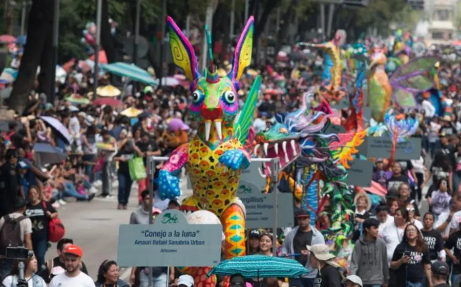 Desfile de alebrijes monumentales, en 2019. Crédito: Cuartoscuro