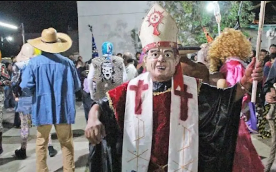 Hombre, disfraz, papa, personas, disfraces