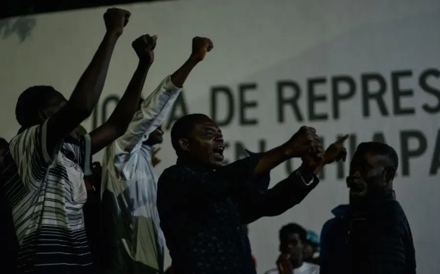 Protesta de personas negras