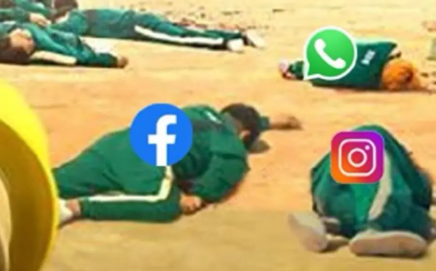 Meme sobre la caída de WhatApp, Facebook e Instagram