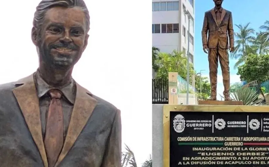 La réplica colocada en agradecimiento al comediante Eugenio Derbez por la aportación y difusión de Acapulco a nivel mundial, fue vandalizada.