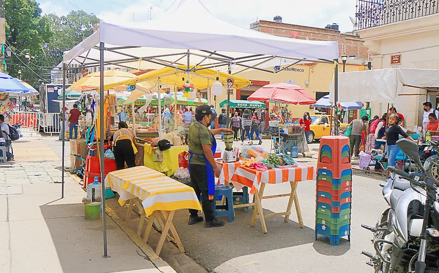Vendedores ambulantes de Oaxaca