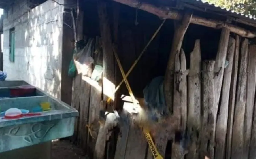 Vivienda de la familia atacada en Bajo Grande
