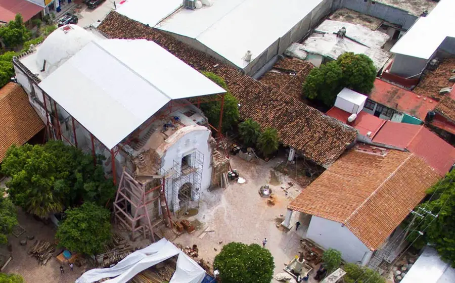  Ya han pasado cuatro años del sismo de 8.2 del 7 de septiembre y aún no hay fecha para el inicio de la reconstrucción del templo de San Vicente Ferrer. 