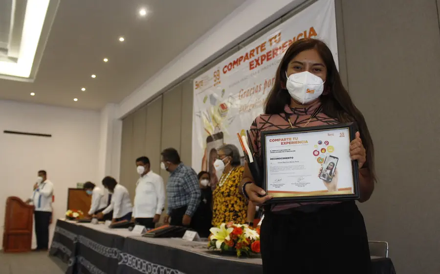 El delegado especial de la Sección 59 dijo que los profesores compartieron generosamente sus prácticas educativas desarrolladas durante el confinamiento. (Octavio Vélez Ascencio)