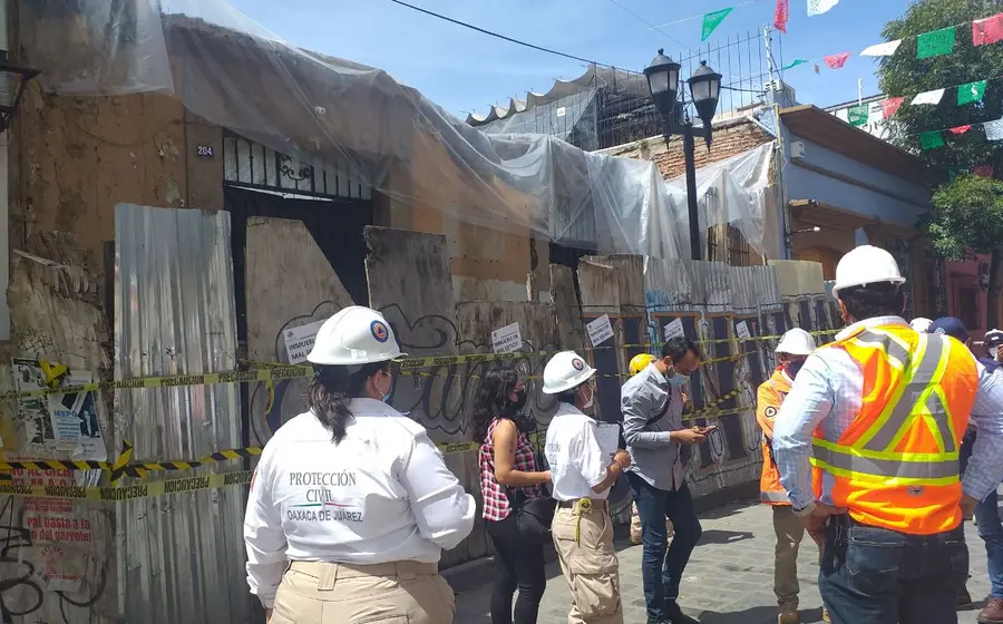 Protección Civil en Macrosimulacro en Oaxaca
