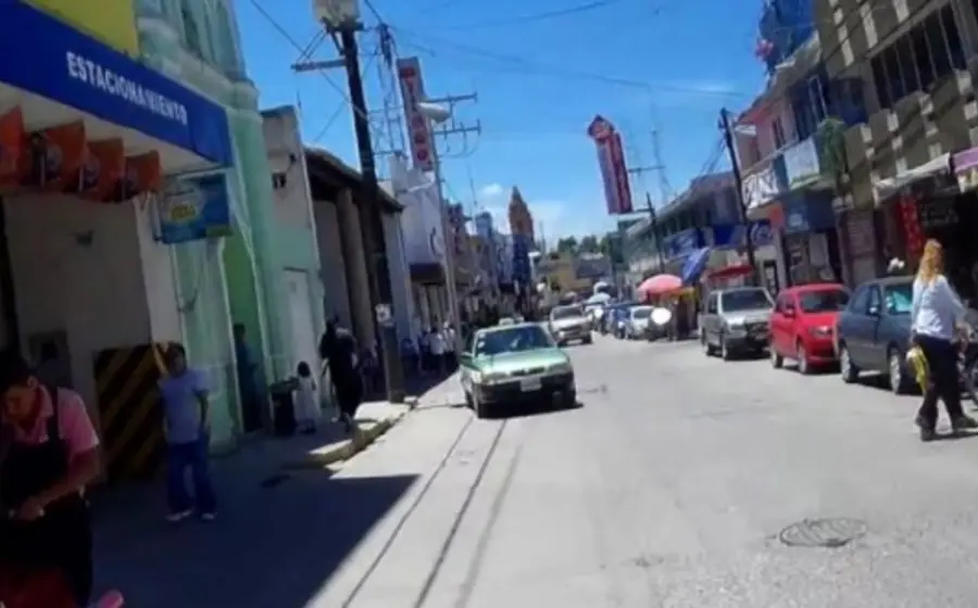 Taxi en calles de Huajuapan