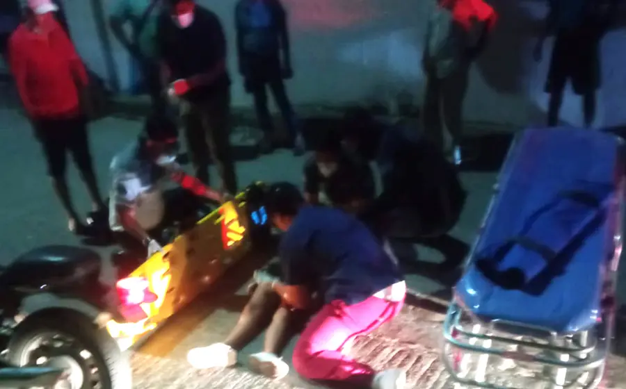 padre e hijas atropellados