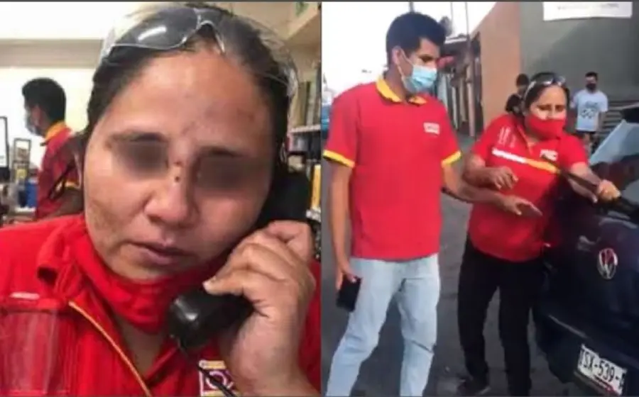 Empleada del Oxxo golpeada